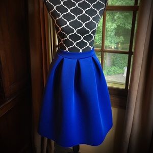 Cobalt blue scuba skirt